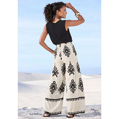 Lascana Women's Ornamental Print Pants