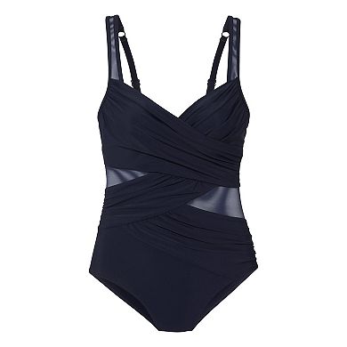 Lascana Women's Mesh Detail One Piece