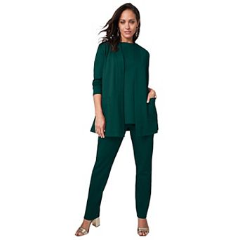 Jessica London Women's Plus Size 3 pc Ponte Pant Set