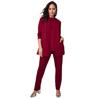 Jessica London Women's Plus Size 3 pc Ponte Pant Set