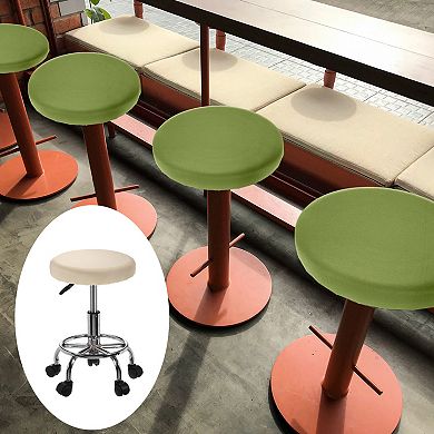 Stool Covers Round, Washable Dustproof Slipcover Seat Cushion 2 Pcs