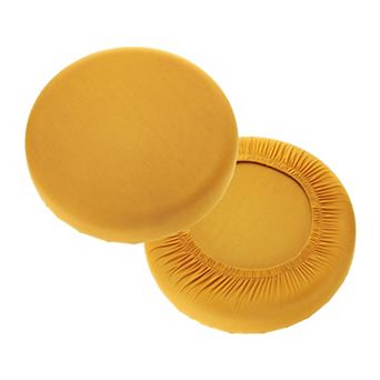 Stool Covers Round, Washable Dustproof Slipcover Seat Cushion 2 pc