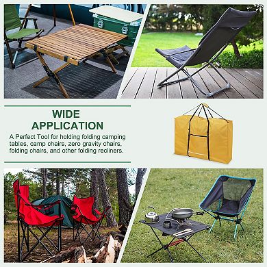 Bag Heavy Duty Waterproof Folding Chair Storage Bag with Handle 2 Pcs