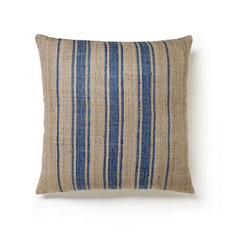 Striped Handwoven Silk Pillow with Insert STRIPED