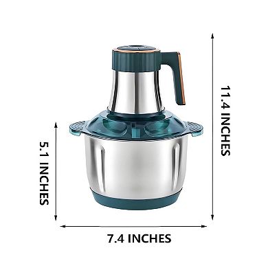 5L Electric Meat Grinder & Food Processor, 500W, Stainless Steel, for Meat, Dough, Veggies & More