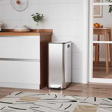 ANIXOL Dual Compartment Butterfly Lid Step Trash Can