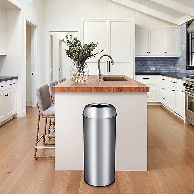 ANIXOL Stainless Steel Commercial Trash Can with Removable Bucket