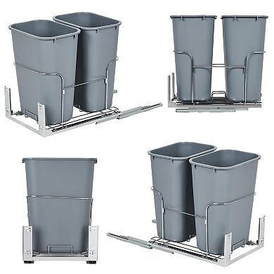 ANIXOL Dual Pull-Out Trash Can for Under Cabinet