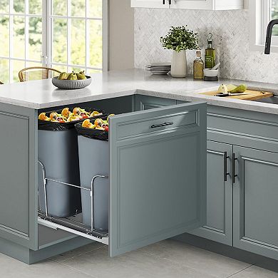 ANIXOL Dual Pull-Out Trash Can for Under Cabinet