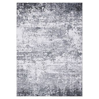 Abstract Area Rug Machine Washable Non Slip Stain Resistant Low Pile Mat for Living Room Bedroom