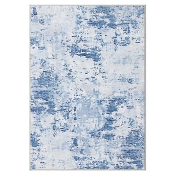 Abstract Area Rug Non Slip Stain Resistant Pet Friendly Floor Cover for Living Room Bedroom Hallway