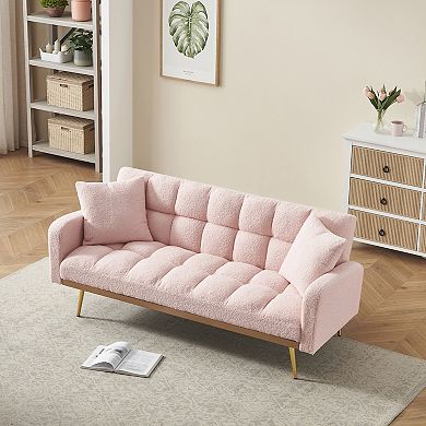 Merax 3Seat Adjustable Sofa Bed Saving Recliner with Solid Wood Frame
