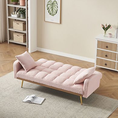 Merax 3Seat Adjustable Sofa Bed Saving Recliner with Solid Wood Frame