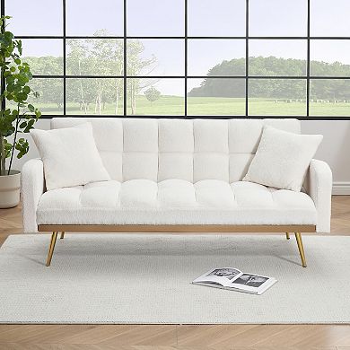 Merax 3Seat Adjustable Sofa Bed Saving Recliner with Solid Wood Frame