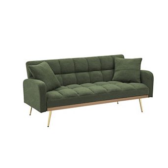 Merax 3Seat Adjustable Sofa Bed Saving Recliner with Solid Wood Frame