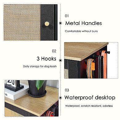 32" Storage Cabinets with Feeding Station Side Hooks