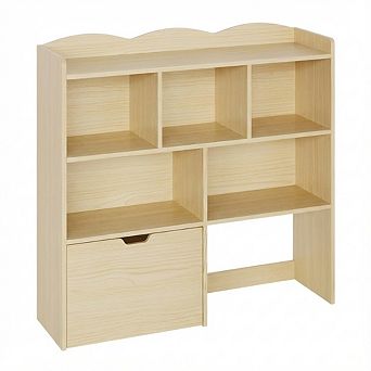 IDEALHOUSE Kids Toy Storage Cabinet with Drawers and Open Shelves