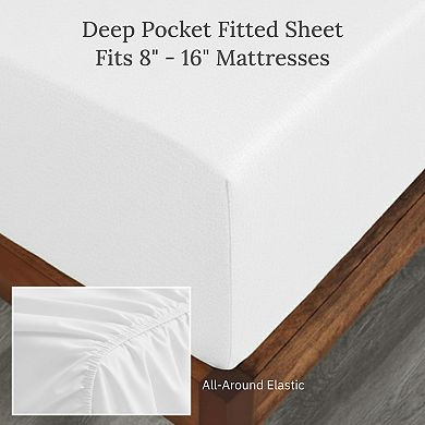 California Design Den 100% Cotton Thick, Triple-Brushed Flannel Sheet Set - Made In Portugal