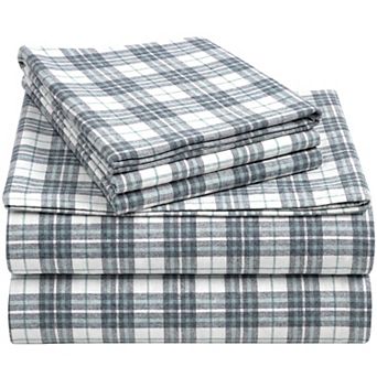 California Design Den 100% Cotton Thick, Triple-Brushed Flannel Sheet Set - Made In Portugal