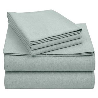 California Design Den 100% Cotton Thick, Triple-Brushed Flannel Sheet Set - Made In Portugal