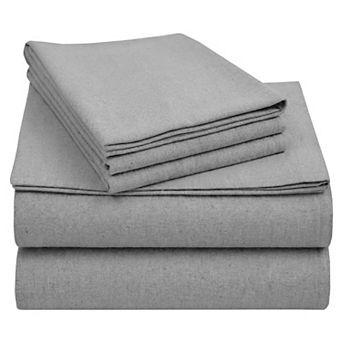 California Design Den 100% Cotton Thick, Triple-Brushed Flannel Sheet Set - Made In Portugal