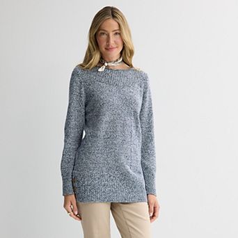 Women's Croft & Barrow® Bateau Tunic Sweater