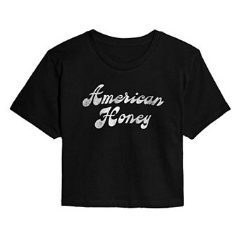 Juniors' American Honey Cropped Tee