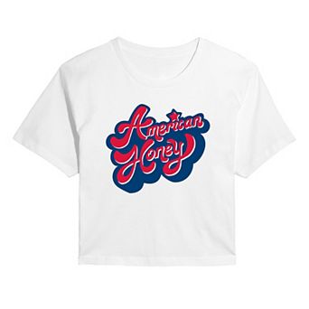 Juniors' American Honey Cropped Tee