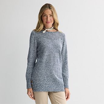 Petite Croft & Barrow® Bateau Tunic Sweater Top