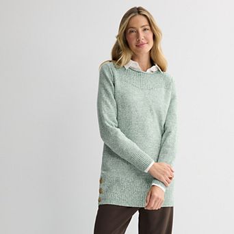 Petite Croft & Barrow® Bateau Tunic Sweater Top