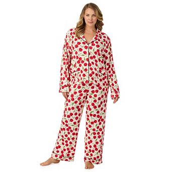 Plus Size Beauty Sleep Social 2 pc Cozy Long Sleeve Pajama Top & Pajama Pants Set