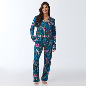 Women's Beauty Sleep Social 2 pc Cozy Long Sleeve Pajama Top & Pajama Pants Set