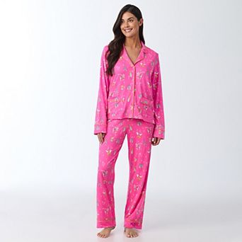 Women's Beauty Sleep Social 2 pc Cozy Long Sleeve Pajama Top & Pajama Pants Set