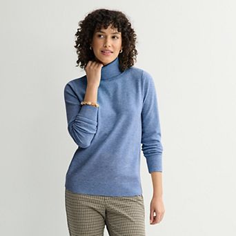 Women's Croft & Barrow® Turtleneck Pullover Sweater