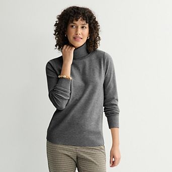 Women's Croft & Barrow® Turtleneck Pullover Sweater