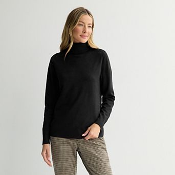 Women's Croft & Barrow® Turtleneck Pullover Sweater