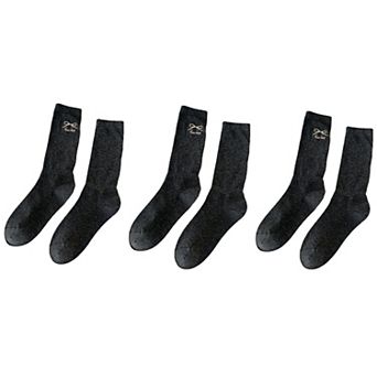 3-Pair Minimalist Crew Socks with Embroidered Bow Detail Soft Knit Everyday Comfort Sock Set