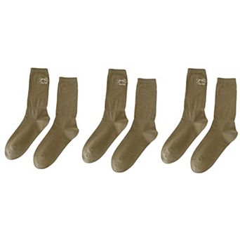 3-Pair Minimalist Crew Socks with Embroidered Bow Detail Soft Knit Everyday Comfort Sock Set