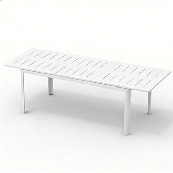 Aluminum Metal Expandable Patio Dining Table