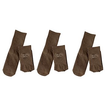 Women's 3-Pair Crew Socks Soft Stretch Knit with Embroidered Graphic Comfortable Everyday Sock Set