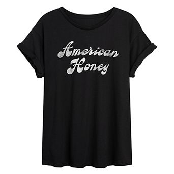 Juniors' American Honey Oversized Tee