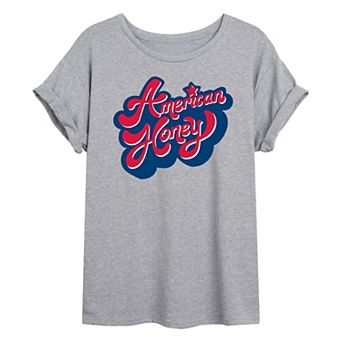 Juniors' American Honey Oversized Tee