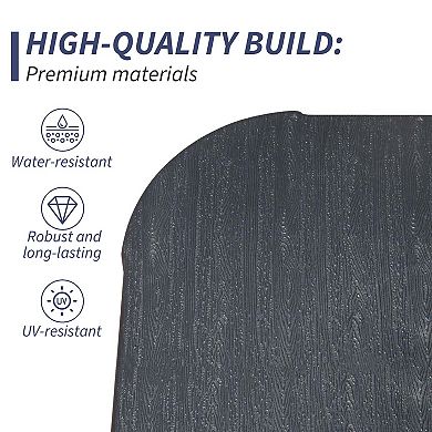 38"x 38" Water & Sand Filled Patio Umbrella Base with Wheels