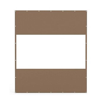 Heavy Duty Clear PVC Outdoor Curtain, 8'Hx7'W, Weather Resistant for Patio