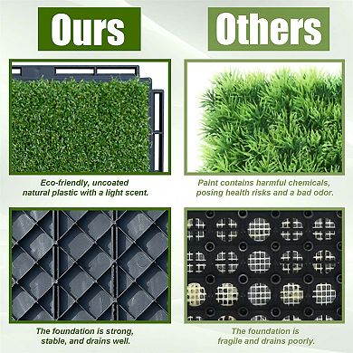 Grass Plastic Deck Tiles for Indoor & Outdoor