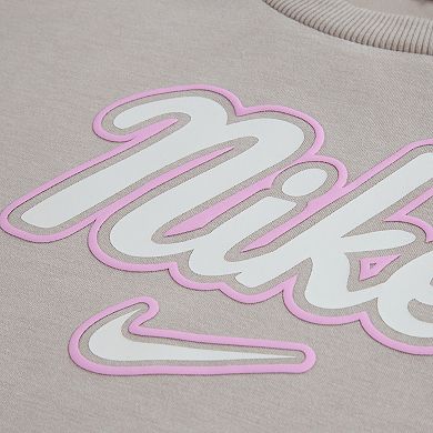 Girls 4-6x Nike Bow Crewneck & Dri-FIT Flared Leggings 2-Piece Set