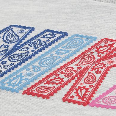 Baby Toddler Little Girls 12 months-6x Nike Retro Remix Paisley Crewneck & Wide Leg Pants 2-Piece Set