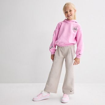 Girls 4-6x Nike "Just Do It." Hoodie & Wide Leg Pants 2 pc Set