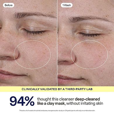 Balancing Soft-Foam Pore-Minimizing Clay Cleanser