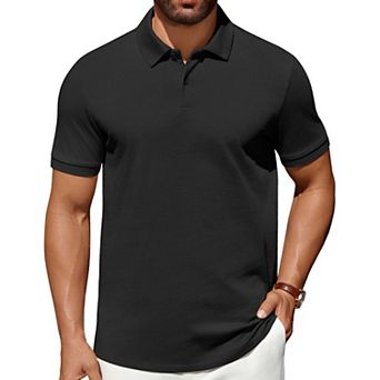 COOFANDY Polo Shirts for Men 100% Cotton Golf Shirts Work Polo Shirts Dress Polo Mens t-Shirts